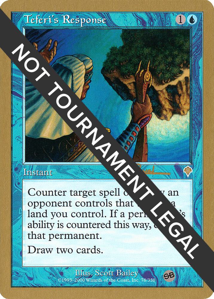 Teferi's Response - 2001 Antoine Ruel (INV) (SB) card from World Championship Decks