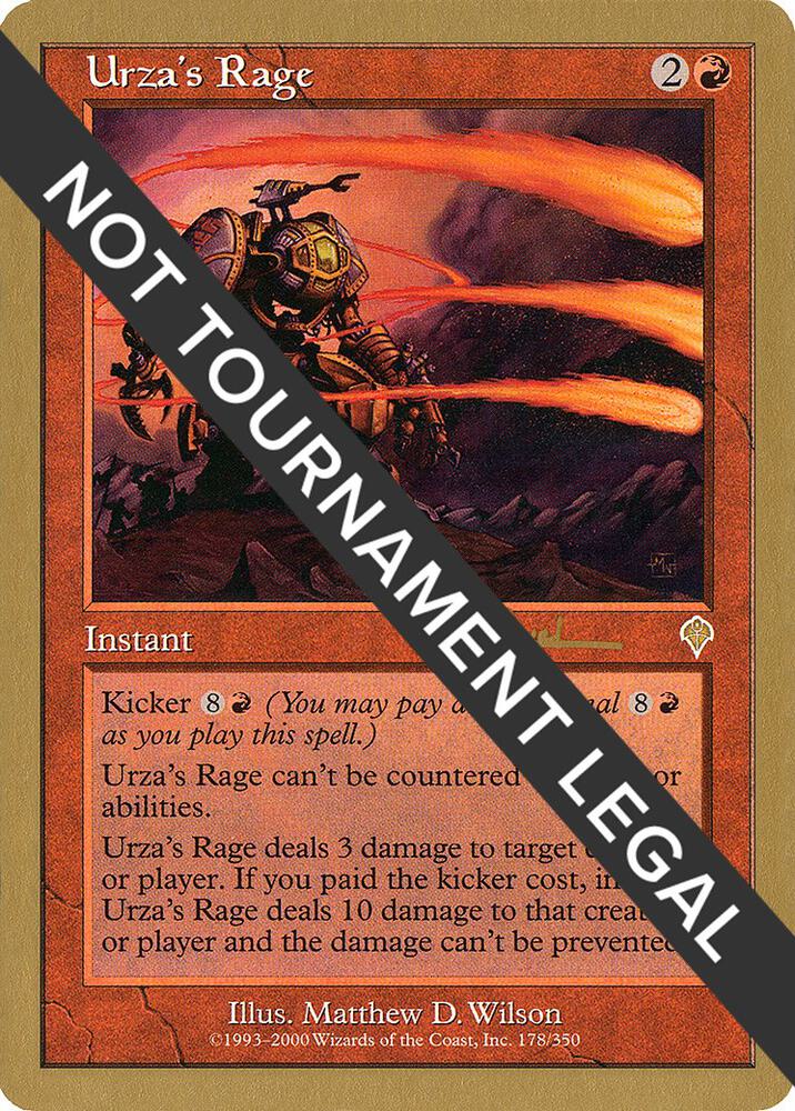 Urza's Rage - 2001 Antoine Ruel (INV) card from World Championship Decks