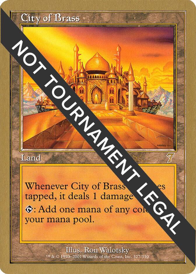 City of Brass - 2001 Jan Tomcani (7ED) card from World Championship Decks