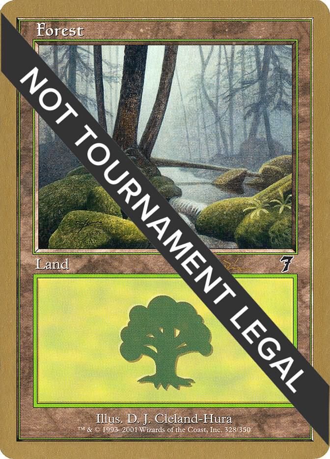 Forest (328) - 2001 Jan Tomcani (7ED) card from World Championship Decks