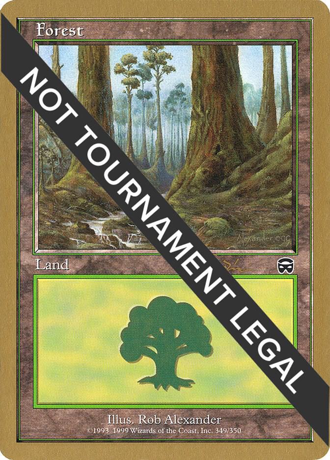 Forest (349) - 2001 Jan Tomcani (MMQ) card from World Championship Decks