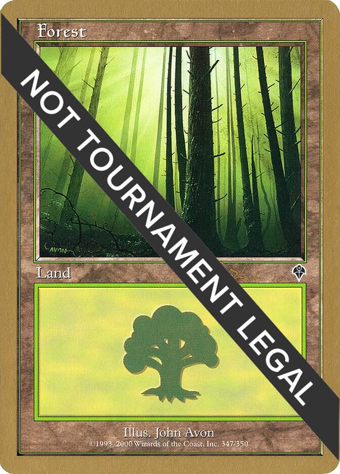 Forest (347) - 2001 Jan Tomcani (INV) card from World Championship Decks