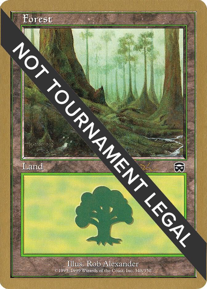 Forest (348) - 2001 Jan Tomcani (MMQ) card from World Championship Decks