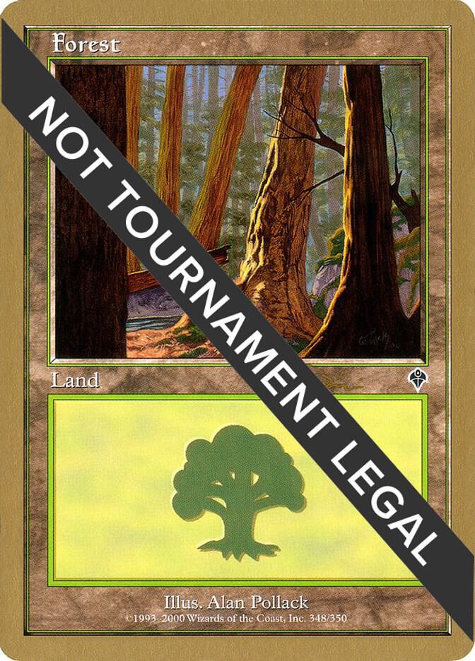 Forest (348) - 2001 Jan Tomcani (INV) card from World Championship Decks