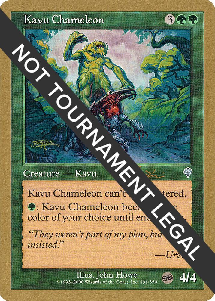 Kavu Chameleon - 2001 Jan Tomcani (INV) (SB) card from World Championship Decks