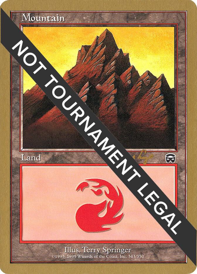 Mountain (343) - 2001 Jan Tomcani (MMQ) card from World Championship Decks