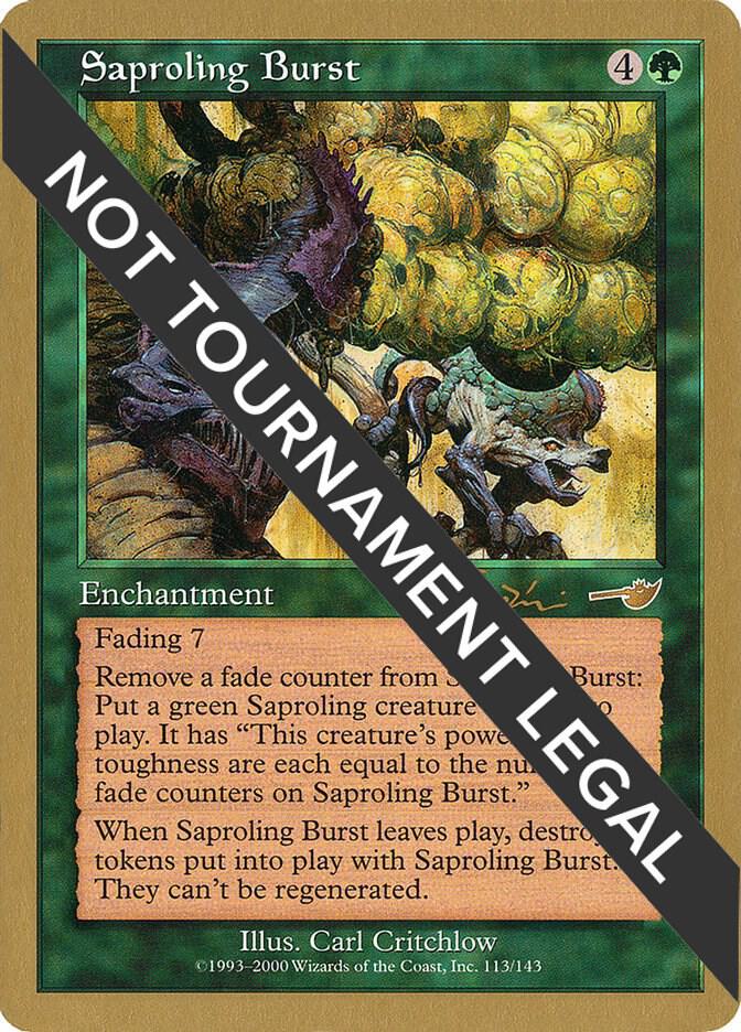 Saproling Burst - 2001 Jan Tomcani (NMS) card from World Championship Decks