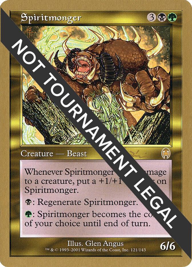 Spiritmonger - 2001 Jan Tomcani (APC) card from World Championship Decks
