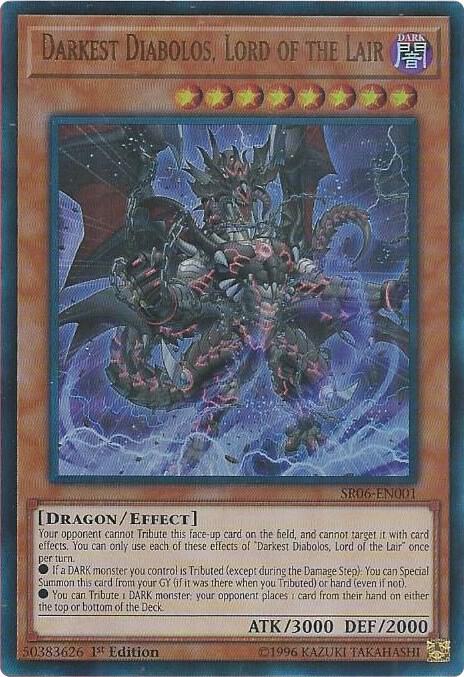 Darkest Diabolos, Lord of the Lair SR06-EN001 card from Structure Deck: Lair of Darkness