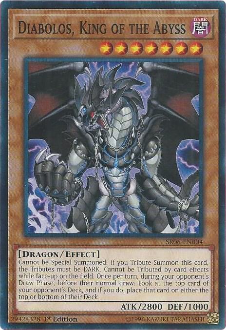 Diabolos, King of the Abyss SR06-EN004 card from Structure Deck: Lair of Darkness