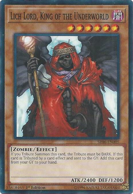 Lich Lord, King of the Underworld SR06-EN005 card from Structure Deck: Lair of Darkness