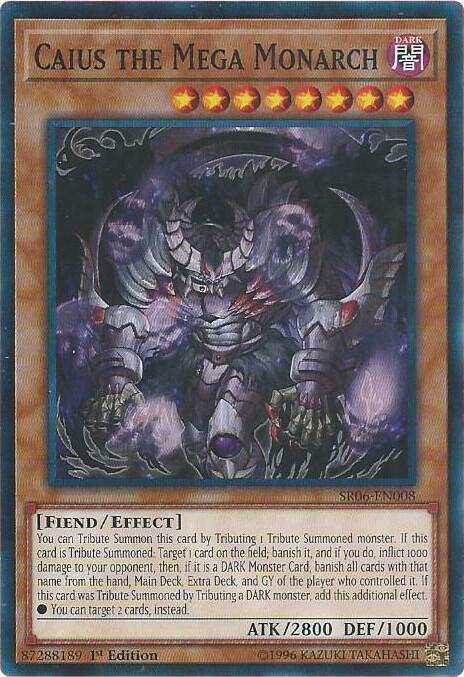 Caius the Mega Monarch SR06-EN008 card from Structure Deck: Lair of Darkness