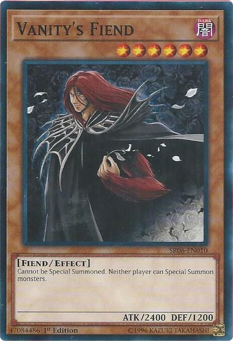 Vanity's Fiend SR06-EN010 card from Structure Deck: Lair of Darkness