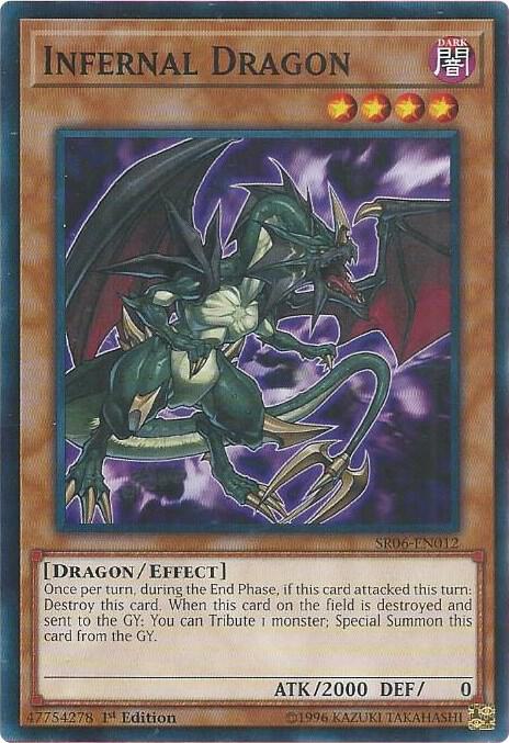 Infernal Dragon SR06-EN012 card from Structure Deck: Lair of Darkness