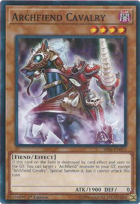 Archfiend Cavalry SR06-EN013 card from Structure Deck: Lair of Darkness