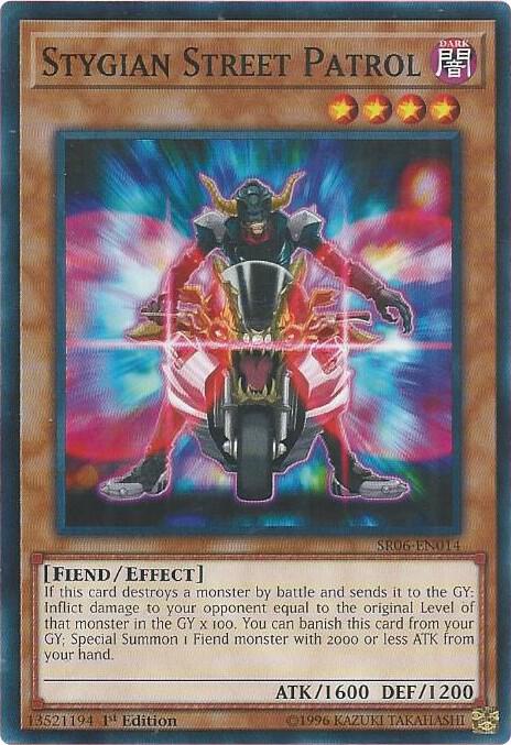 Stygian Street Patrol SR06-EN014 card from Structure Deck: Lair of Darkness