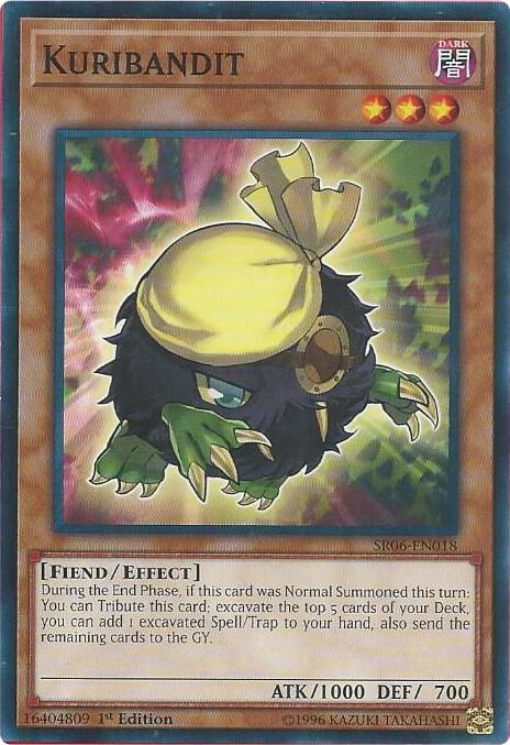 Kuribandit SR06-EN018 card from Structure Deck: Lair of Darkness