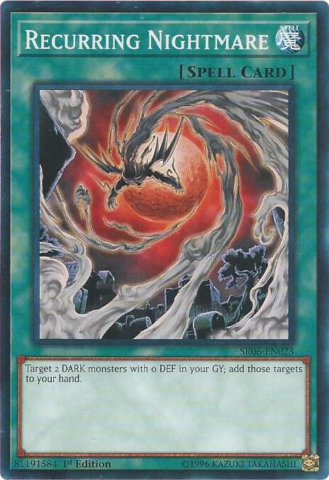 Recurring Nightmare SR06-EN023 card from Structure Deck: Lair of Darkness
