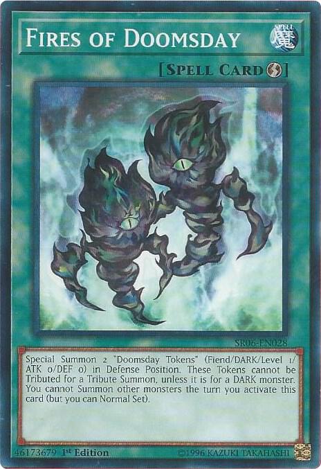 Fires of Doomsday SR06-EN028 card from Structure Deck: Lair of Darkness