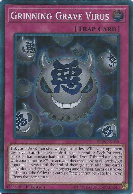 Grinning Grave Virus SR06-EN030 card from Structure Deck: Lair of Darkness