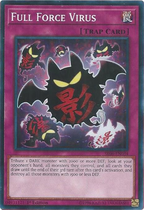 Full Force Virus SR06-EN034 card from Structure Deck: Lair of Darkness