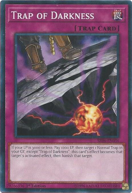 Trap of Darkness SR06-EN036 card from Structure Deck: Lair of Darkness