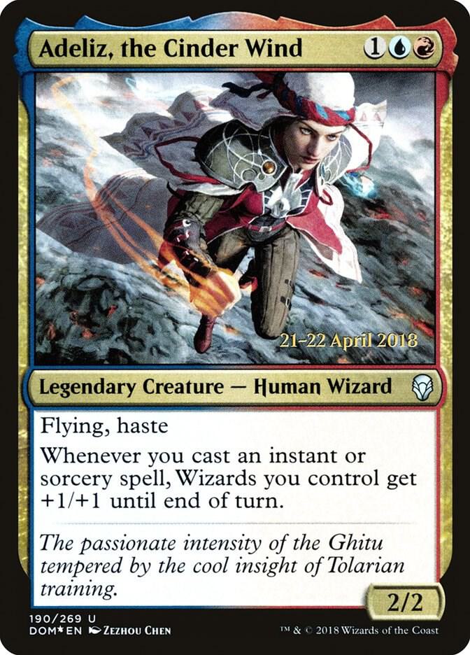 Adeliz, the Cinder Wind 190 card from Prerelease Cards