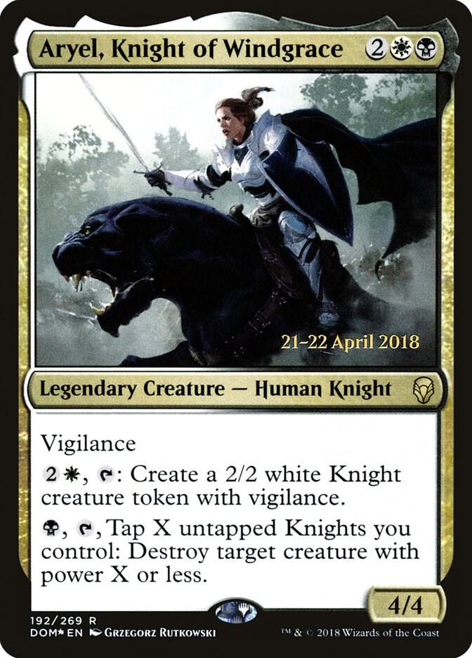 Aryel, Knight of Windgrace 192 card from Prerelease Cards