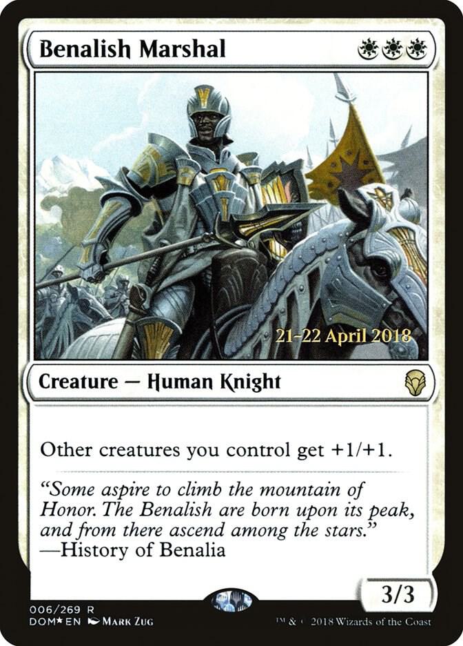 Benalish Marshal 6 card from Prerelease Cards