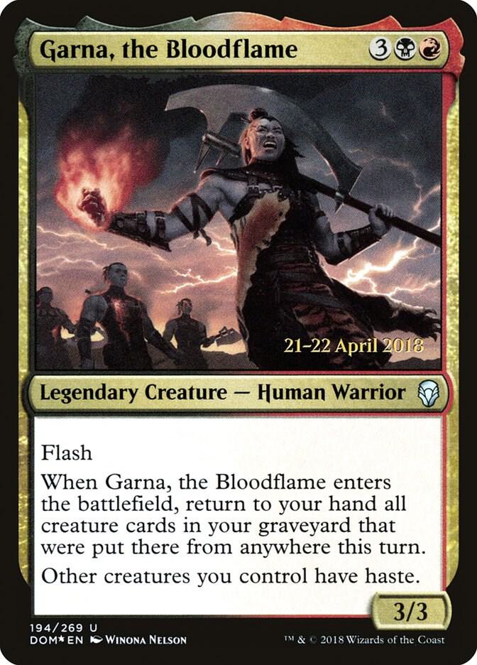 Garna, the Bloodflame 194 card from Prerelease Cards