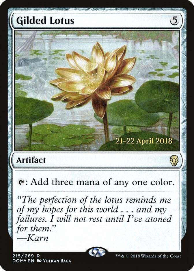Gilded Lotus 215 card from Prerelease Cards