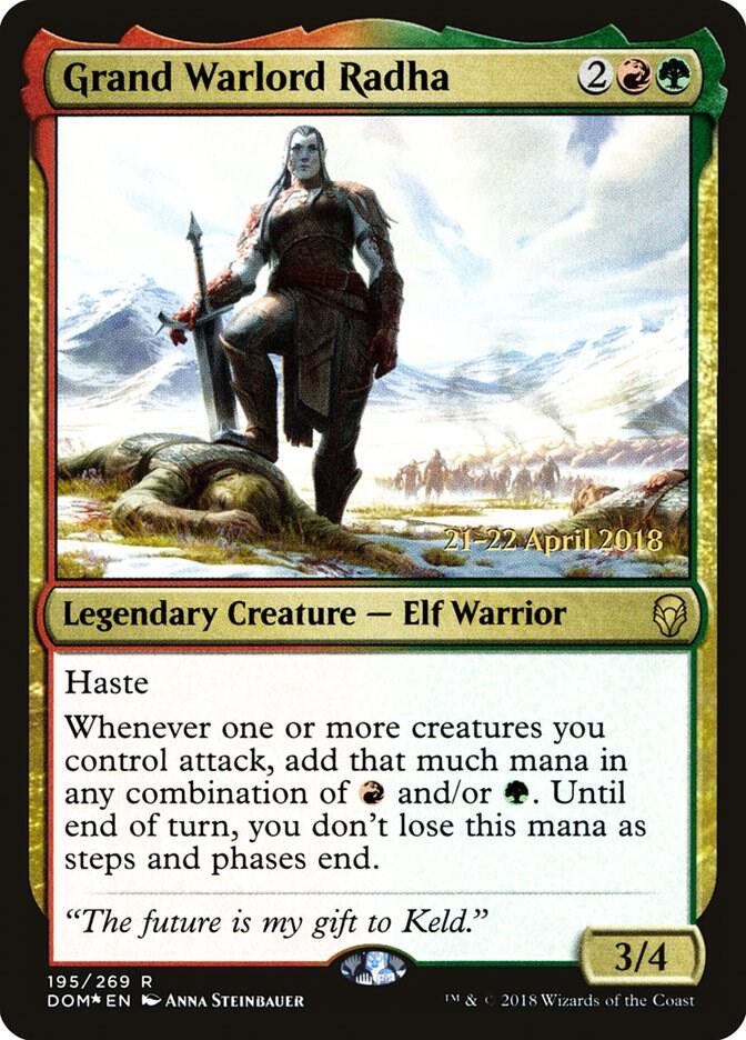 Grand Warlord Radha 195 card from Prerelease Cards