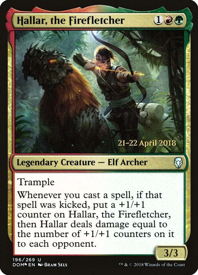 Hallar, the Firefletcher 196 card from Prerelease Cards
