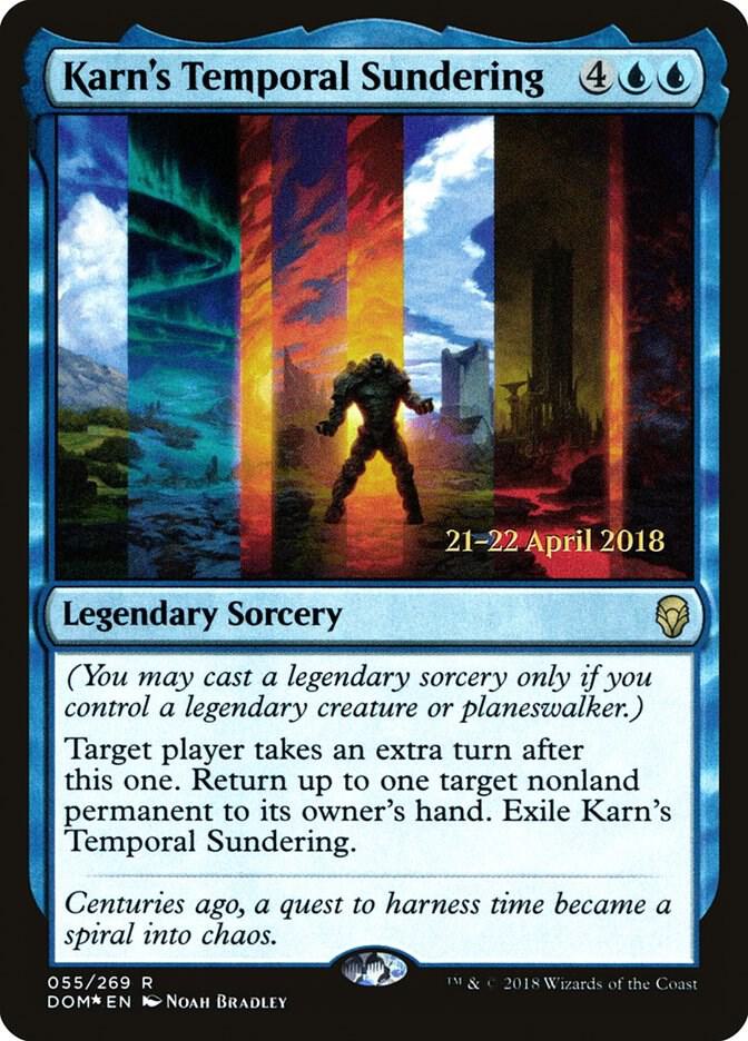 Karn's Temporal Sundering 55 card from Prerelease Cards