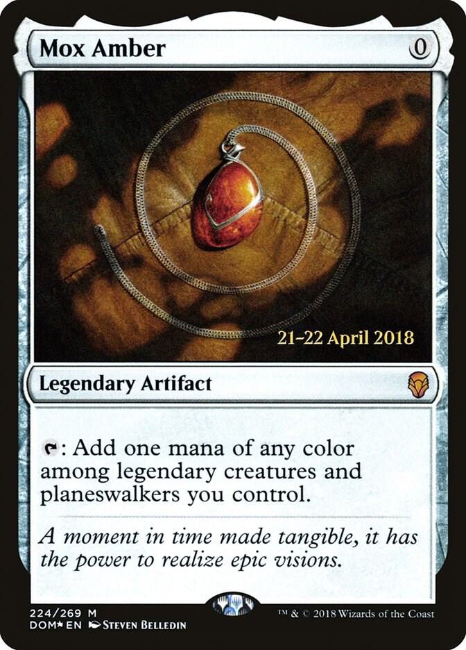 Mox Amber 224 card from Prerelease Cards