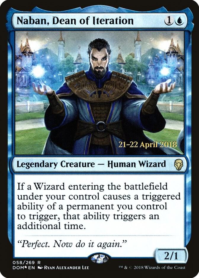Naban, Dean of Iteration 58 card from Prerelease Cards