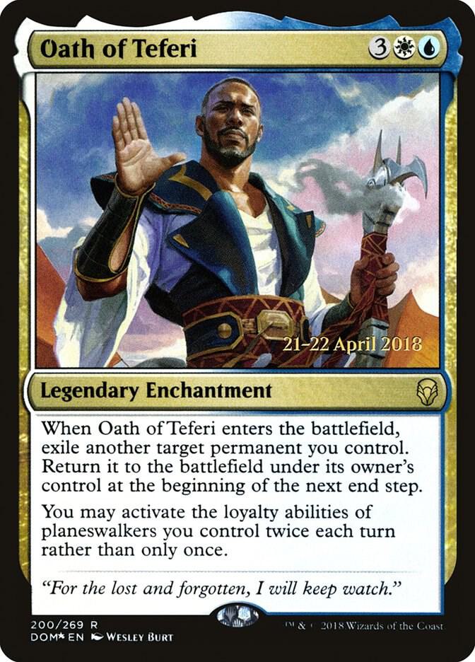 Oath of Teferi 200 card from Prerelease Cards