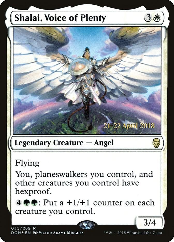 Shalai, Voice of Plenty 35 card from Prerelease Cards