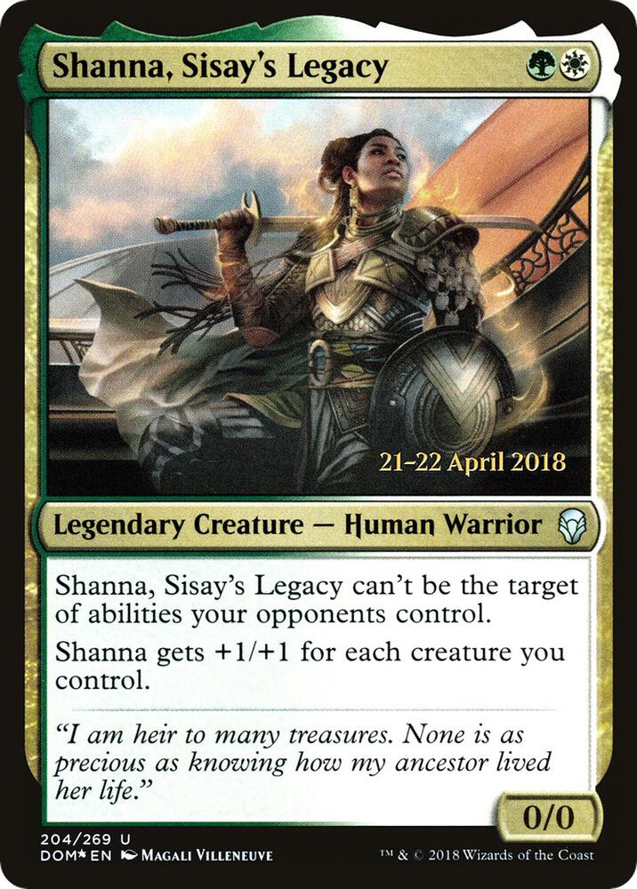 Shanna, Sisay's Legacy 204 card from Prerelease Cards