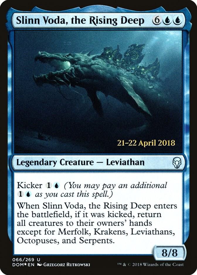 Slinn Voda, the Rising Deep 66 card from Prerelease Cards