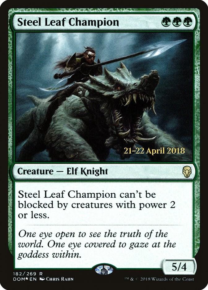 Steel Leaf Champion 182 card from Prerelease Cards