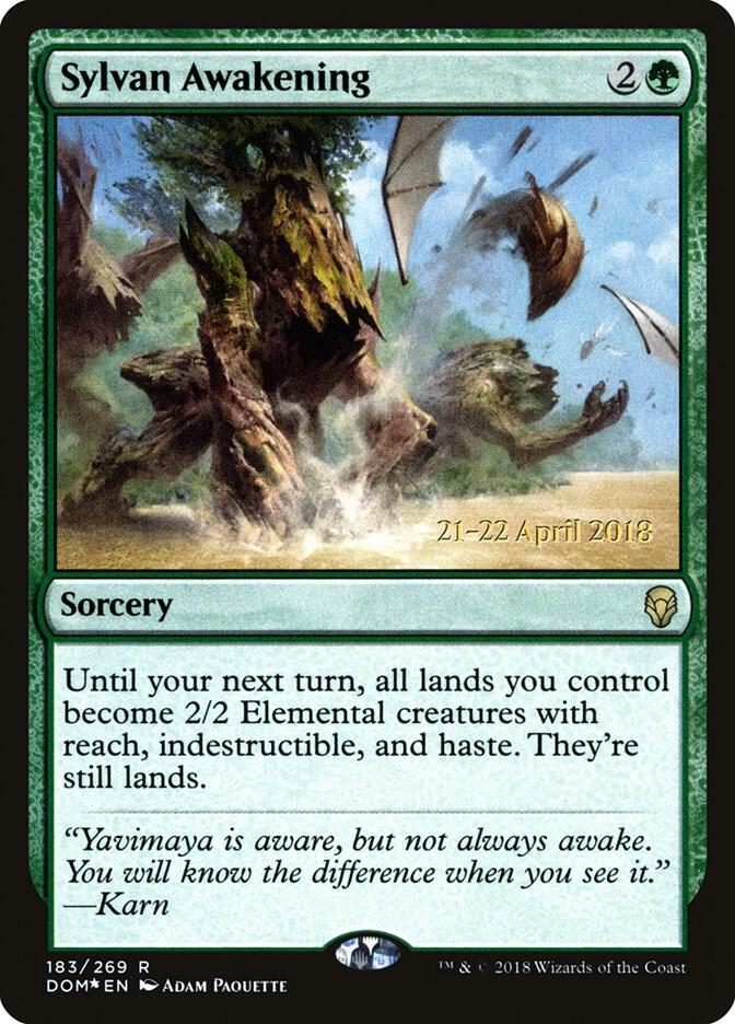 Sylvan Awakening 183 card from Prerelease Cards