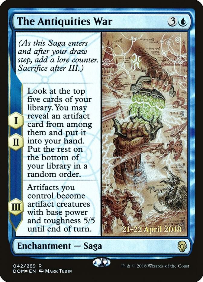The Antiquities War 42 card from Prerelease Cards