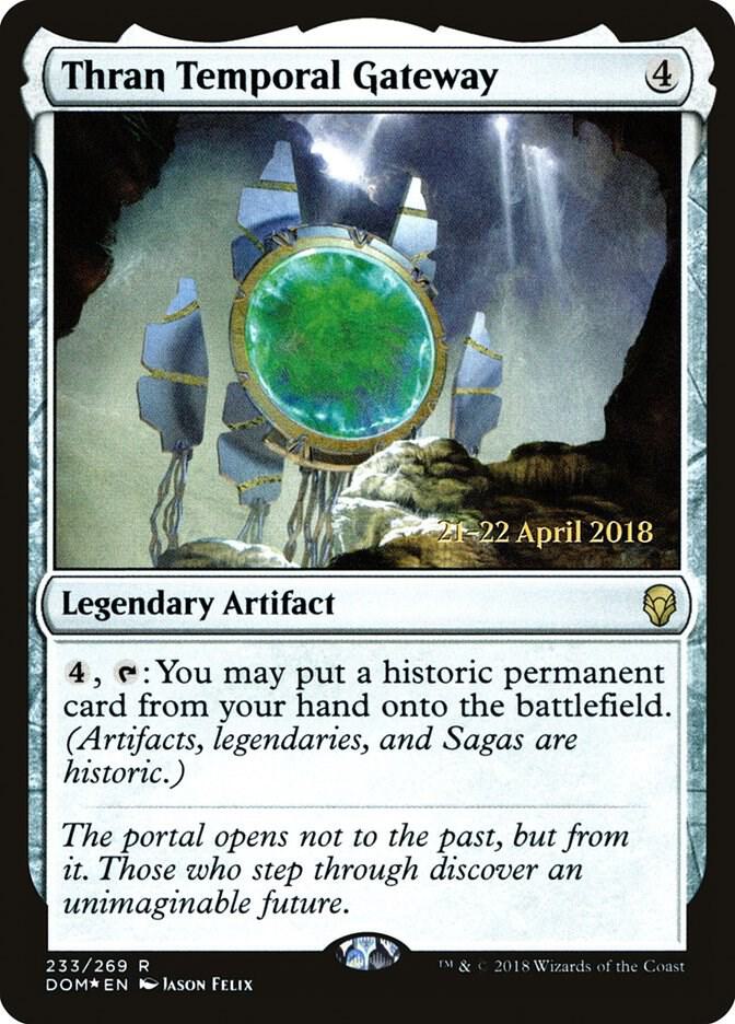 Thran Temporal Gateway 233 card from Prerelease Cards