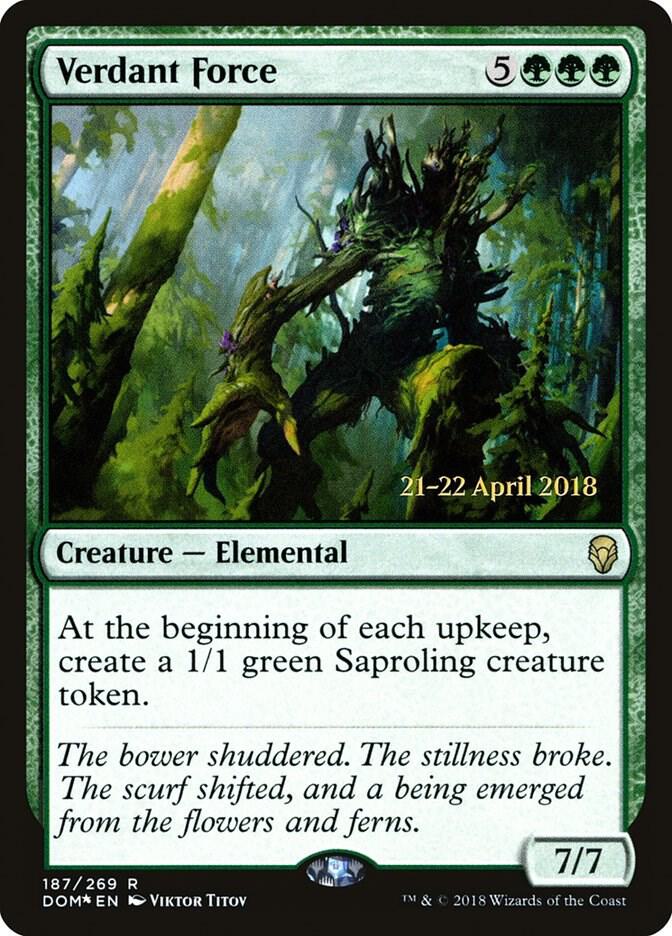 Verdant Force 187 card from Prerelease Cards