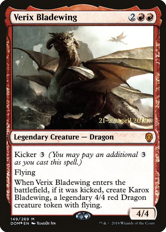 Verix Bladewing 149 card from Prerelease Cards