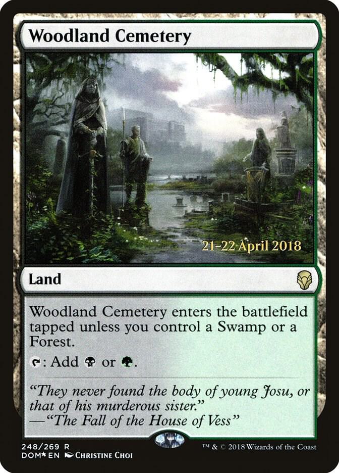 Woodland Cemetery 248 card from Prerelease Cards