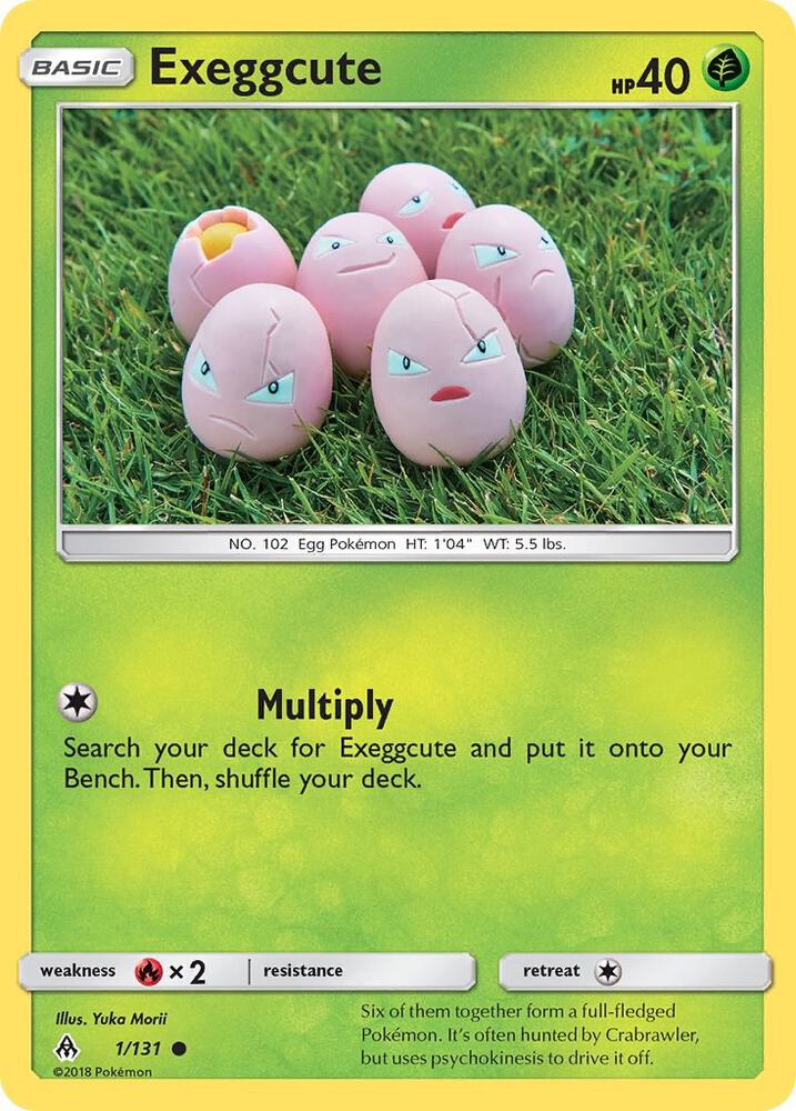 Exeggcute 1/131 card from SM - Forbidden Light