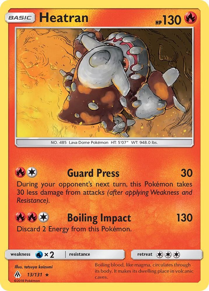Heatran 13/131 card from SM - Forbidden Light