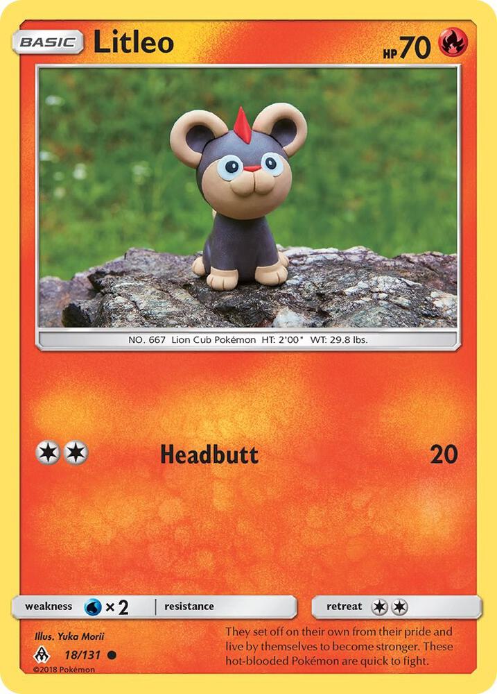 Litleo 18/131 card from SM - Forbidden Light